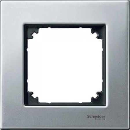 MTN403160 (MTN403160) Рамка 1-постовая Merten M-Elegance Металл. платина-серебро. Schneider Electric