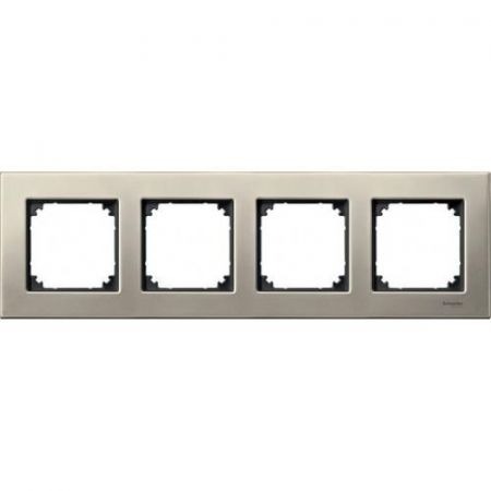 MTN403405 (MTN403405) Рамка 4-постовая Merten M-Elegance Металл. титан. Schneider Electric