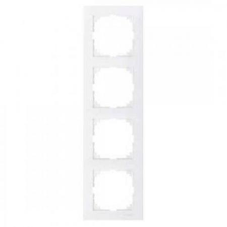 MTN4040-3619 (MTN4040-3619) Рамка 4-постовая Merten M-Pure. полярно-белый. Schneider Electric