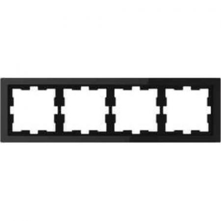 MTN4040-6503 (MTN4040-6503) Рамка 4-постовая Merten D-Life. черный оникс. Schneider Electric