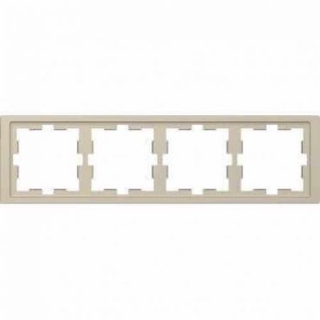 MTN4040-6533 (MTN4040-6533) Рамка 4-постовая Merten D-Life. сахара. Schneider Electric
