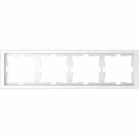 MTN4040-6535 (MTN4040-6535) Рамка 4-постовая Merten D-Life. белый лотос. Schneider Electric