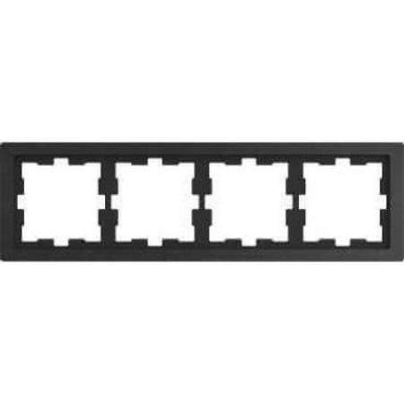 MTN4040-6547 (MTN4040-6547) Рамка 4-постовая Merten D-Life. базальт. Schneider Electric