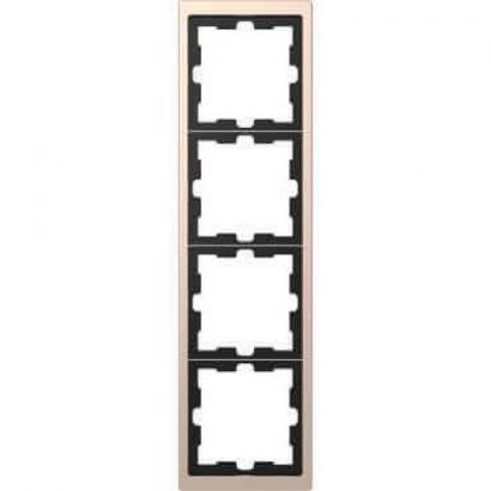 MTN4040-6551 (MTN4040-6551) Рамка 4-постовая Merten D-Life. шампань. Schneider Electric