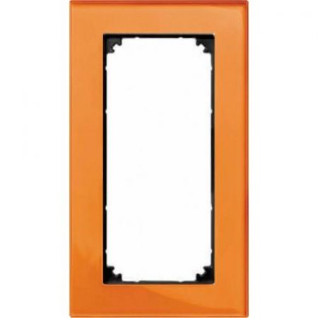 MTN404802 (MTN404802) Рамка 2-постовая без перегородки Merten M-Elegance Стекло. кальцит. Schneider Electric