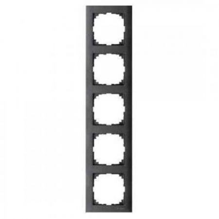 MTN4050-3614 (MTN4050-3614) Рамка 5-постовая Merten M-Pure. антрацит. Schneider Electric