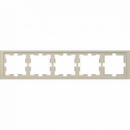 MTN4050-6533 (MTN4050-6533) Рамка 5-постовая Merten D-Life. сахара. Schneider Electric