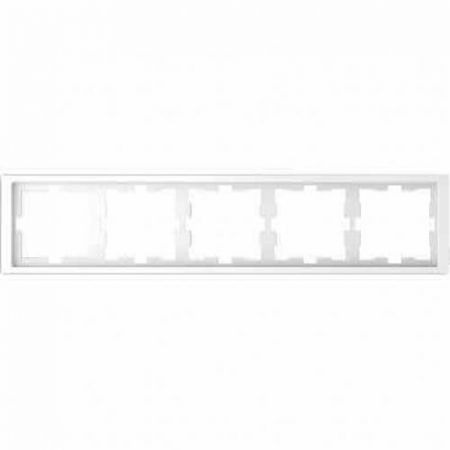 MTN4050-6535 (MTN4050-6535) Рамка 5-постовая Merten D-Life. белый лотос. Schneider Electric