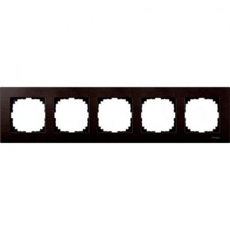 MTN4055-3471 (MTN4055-3471) Рамка 5-постовая Merten M-Elegance Дерево. венге. Schneider Electric