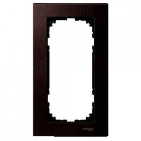 MTN4058-3471 (MTN4058-3471) Рамка 2-постовая без перегородки Merten M-Elegance Дерево. венге. Schneider Electric