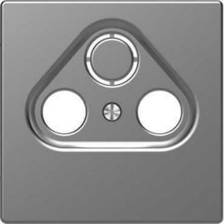 MTN4123-6036 (MTN4123-6036) Лицевая панель для TV розетки Merten D-Life. нержавеющая сталь. Schneider Electric