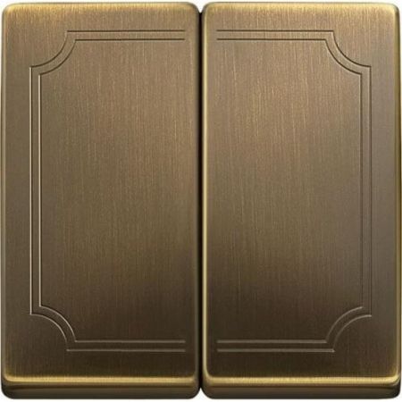MTN412543 (MTN412543) Двойная клавиша выключателя Merten System Design. античная латунь. Schneider Electric
