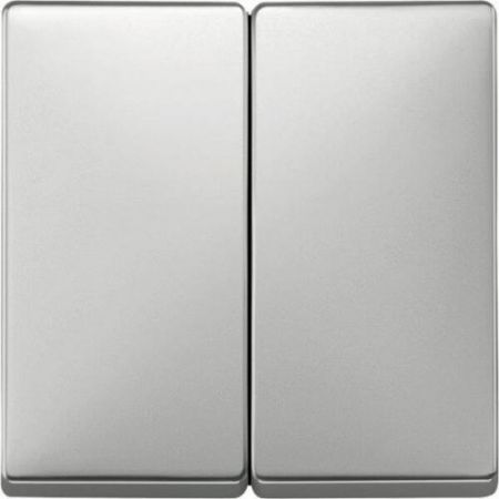 MTN412546 (MTN412546) Двойная клавиша выключателя Merten System Design. сталь. Schneider Electric