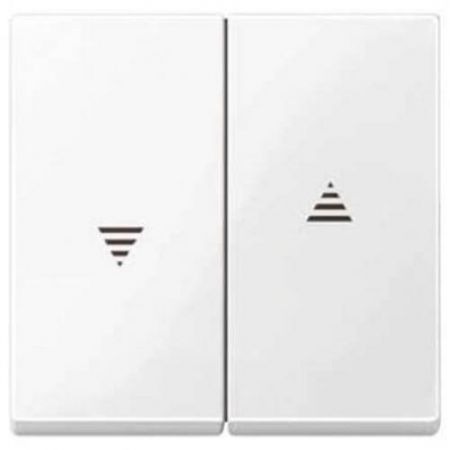 MTN432419 (MTN432419) Двойная клавиша для клавишного и кнопочного выключателя рольставней Merten System M. полярно-белый. Schneider Electric