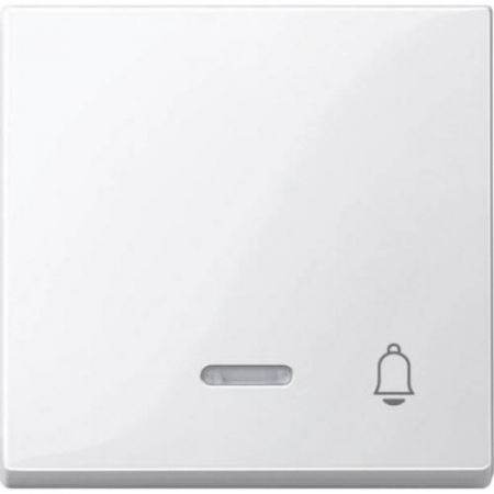MTN435819 (MTN435819) Клавиша с окошком для световой индикации и пиктограммой «звонок» Merten System M. полярно-белый. Schneider Electric