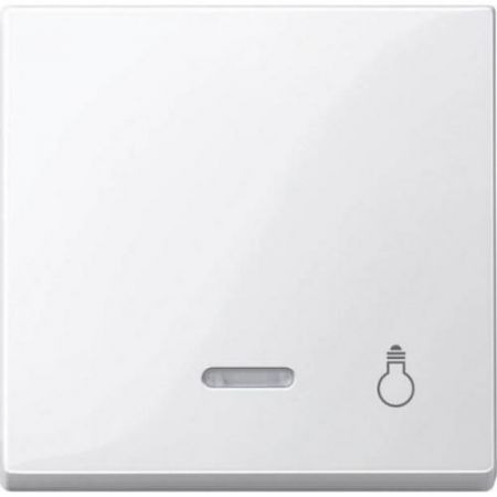 MTN435919 (MTN435919) Клавиша с окошком для световой индикации и пиктограммой свет Merten System M. полярно-белый. Schneider Electric