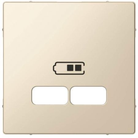 MTN4367-0344 (MTN4367-0344) Накладка Merten для USB-розеток с двумя разъёмами. бежевый. Schneider Electric
