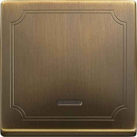 MTN438043 (MTN438043) Клавиша с окошком для световой индикации Merten System Design. античная латунь. Schneider Electric