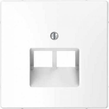 MTN4522-6035 (MTN4522-6035) Лицевая панель для двойной интернет-розетки RJ45 Merten D-Life. белый лотос. Schneider Electric