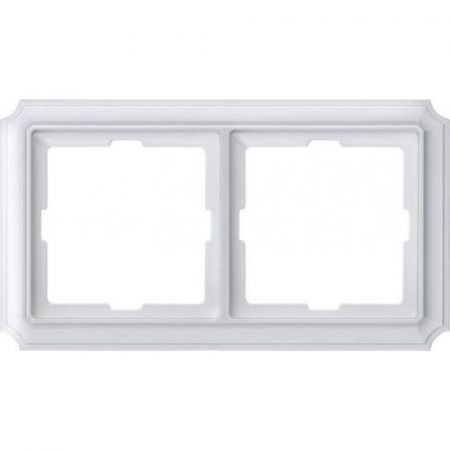 MTN483219 (MTN483219) Рамка 2-постовая Merten Antique. полярно-белый. Schneider Electric
