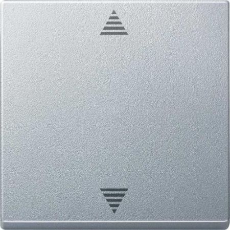 MTN586360 (MTN586360) Кнопочный выключатель для жалюзи с функцией памяти и с подключением датчика Merten System M. алюминий. Schneider Electric