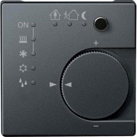 MTN616814 (MTN616814) Терморегулятор KNX с 4- кнопочным интерфейсом Merten System M. антрацит. Schneider Electric