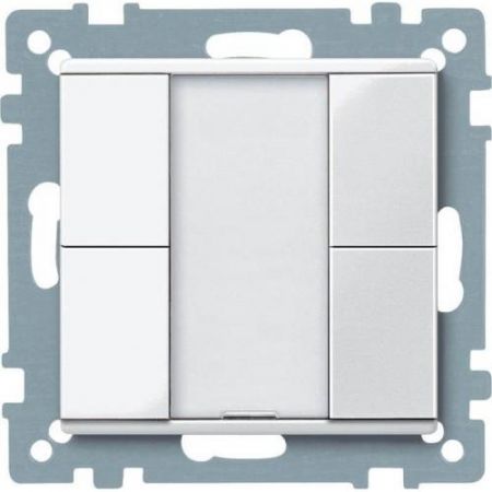 MTN617219 (MTN617219) 2-кнопочный выключатель KNX plus Merten System M. полярно-белый. Schneider Electric