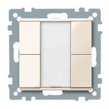 MTN617244 (MTN617244) 2-кнопочный выключатель KNX plus Merten System M. бежевый. Schneider Electric
