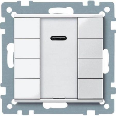 MTN617525 (MTN617525) 4-кнопочный выключатель KNX Plus с ИК-приемником Merten System M. белый. Schneider Electric