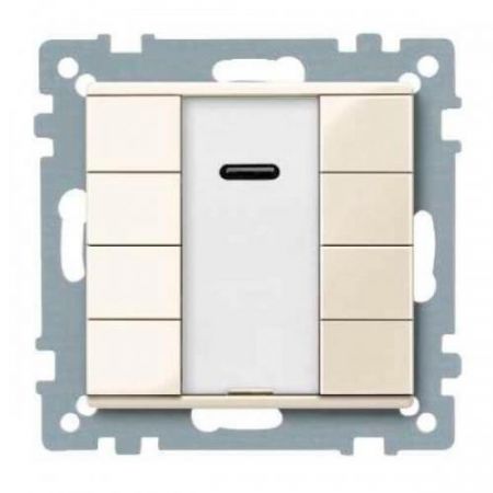 MTN617544 (MTN617544) 4-кнопочный выключатель KNX plus с ИК-приемником Merten System M. бежевый. Schneider Electric