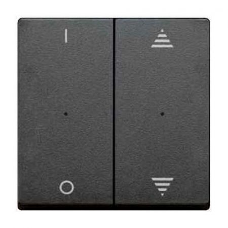 MTN625614 (MTN625614) Клавиша для модуля 2-кнопочного выключателя KNX с символами I/0 и вверх/вниз Merten System M. антрацит. Schneider Electric