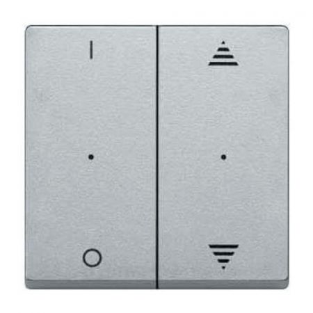 MTN625660 (MTN625660) Клавиша для модуля 2-кнопочного выключателя KNX с символами I/0 и вверх/вниз Merten System M. алюминий. Schneider Electric