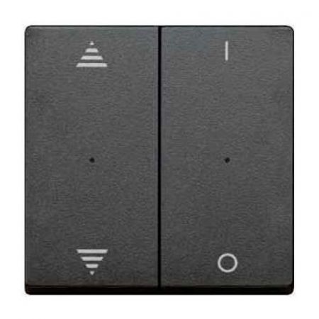 MTN625714 (MTN625714) Клавиша для модуля 2-кнопочного выключателя KNX с символами I/0 и вверх/вниз Merten System M. антрацит. Schneider Electric