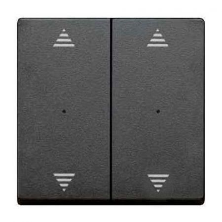 MTN625814 (MTN625814) Клавиша для модуля 2-кнопочного выключателя KNX с символами вверх/вниз Merten System M. антрацит. Schneider Electric