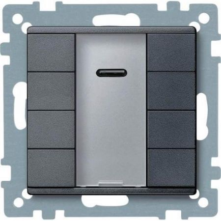 MTN627914 (MTN627914) 4-кнопочный выключатель KNX plus с ик-приемником Merten System M. антрацит. Schneider Electric