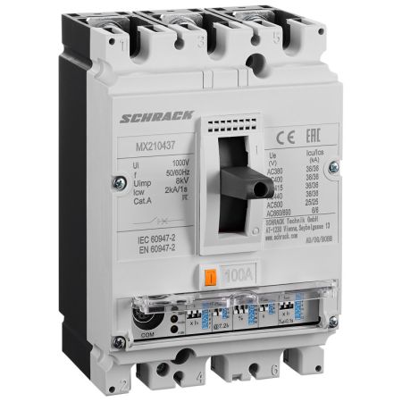 (MX210437) Автоматический выключатель MX 3P 100A. 36кА тип ENM. габарит 2. Schrack Technik