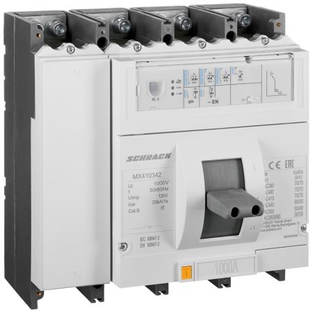(MX410342) Автоматический выключатель MX 4P 1000A. 70кА тип EN. габарит 4. Schrack Technik