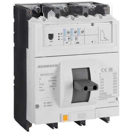 (MX480232) Автоматический выключатель MX 3P 800A. 50кА тип EN. габарит 4. Schrack Technik