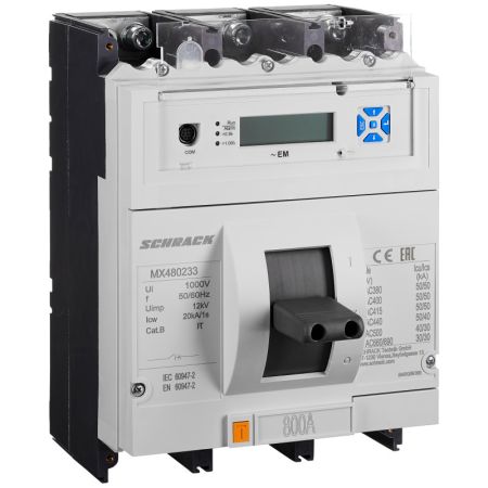 (MX480233) Автоматический выключатель MX 3P 800A. 50кА тип EM. габарит 4. Schrack Technik