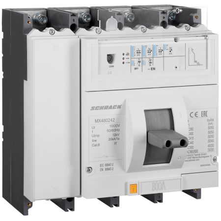 (MX480242) Автоматический выключатель MX 4P 800A. 50кА тип EN. габарит 4. Schrack Technik