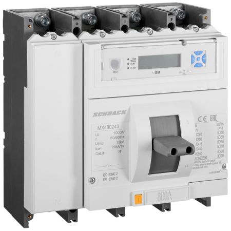 (MX480243) Автоматический выключатель MX 4P 800A 50кА. тип EM. габарит 4. Schrack Technik