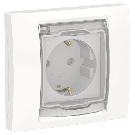 (NU341054) Механизм компьютерной розетки одиночная RJ45. кат.5 UTP. 1 модуль. UNICA NEW графит. Schneider Electric