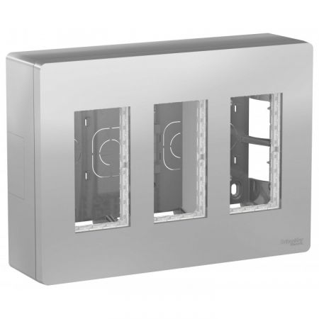 (NU123454) Блок открытой установки unica system. 3х2. UNICA NEW графит. Schneider Electric