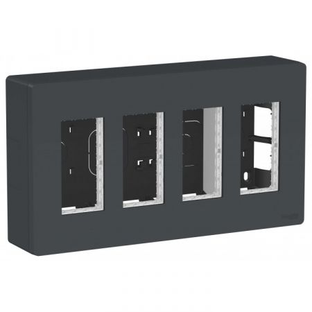 (NU210130) Рамка 1-модульная Unica Studio. алюминий. Schneider Electric