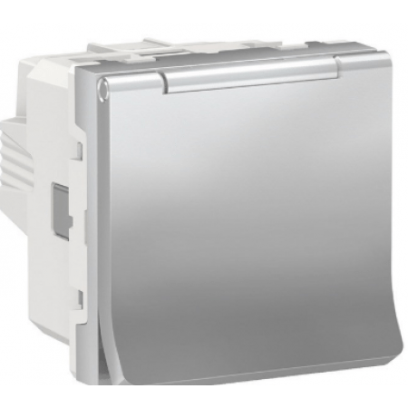 (NU310330) Механизм 1 клавишного выключателя. 10А 1 модуль. UNICA NEW алюминий. Schneider Electric