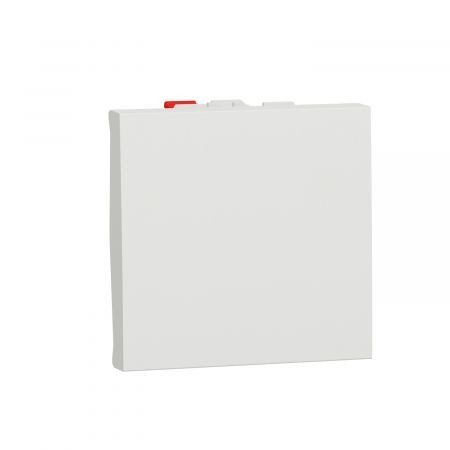 (NU320330) Механизм 1 клавишного выключателя. 10А 2 модуля. UNICA NEW алюминий. Schneider Electric