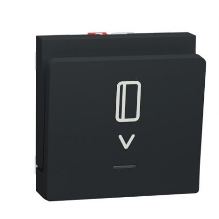 (NU341230) Механизм компьютерной розетки одиночная RJ45. кат.5 UTP. 1 модуль. UNICA NEW алюминий. Schneider Electric