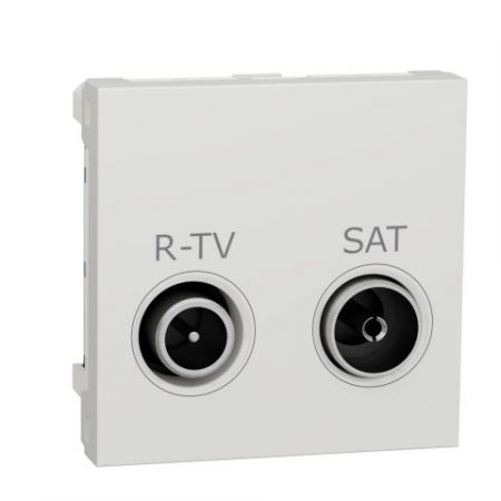 (NU378618) Механизм «Звонок» электронный. 2 модуля. UNICA NEW белый. Schneider Electric
