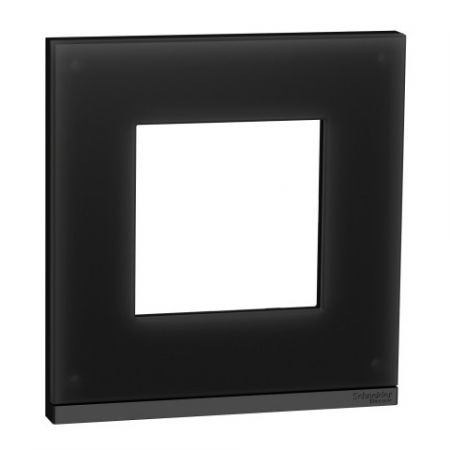 (NU600287) Рамка 1-постовая. горизонтальная. Unica Pure камень (графит). Schneider Electric