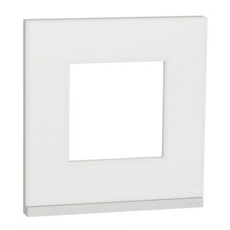 (NU600482) Рамка 2-постовая. горизонтальная. Unica Pure каучук (графит). Schneider Electric